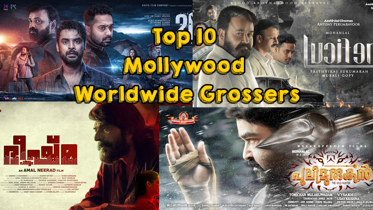 Top 10 Grossers in Mollywood